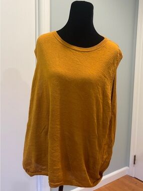 Eileen Fisher Golden Mustard Sleeveless Knit Tank